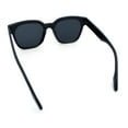thumbnail image 6 of Womens Fun Pop Color Oversized Horn Rim Retro Plastic Fashion Sunglasses All Black, 6 of 6