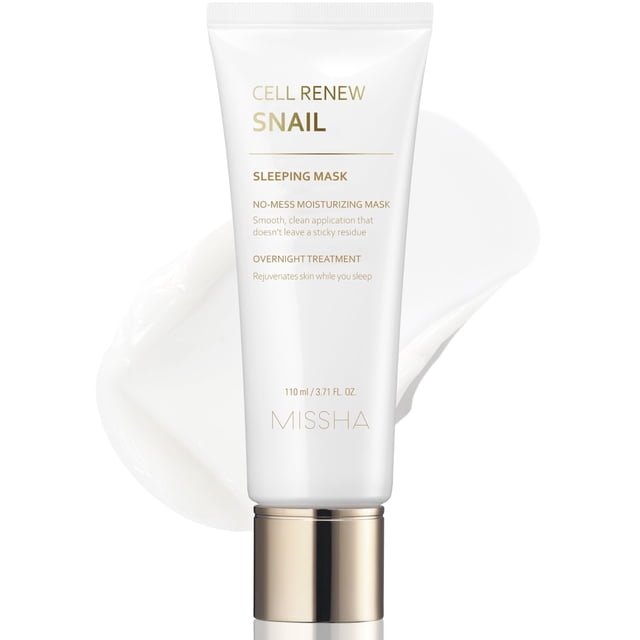 Mascarilla para dormir MISSHA Cell Renew Snail 110 ml para cicatrices de acné