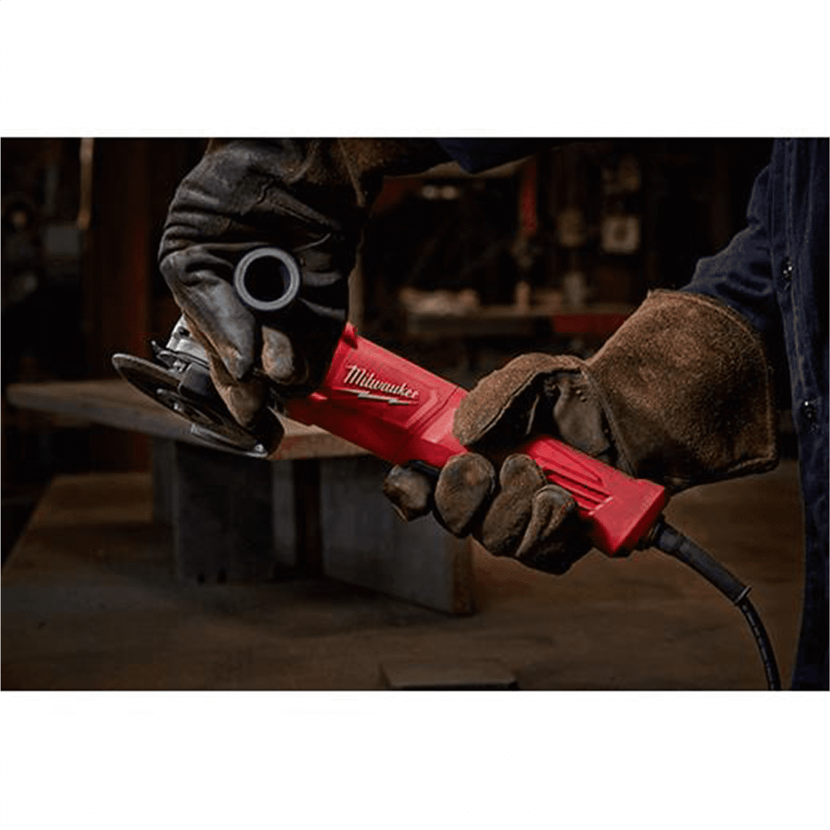 Milwaukee Tool 11 Amp Corded 4-1/2 in. Small Angle Grinder Paddle No-lock
