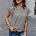 thumbnail image 2 of Bogo Work Blouses For Women 2025 Womens Tops Short Sleeve Fitted Blouses For Women Business Casual Plus Size Cute T Shirts For Women Graphic Y2K, 2 of 3