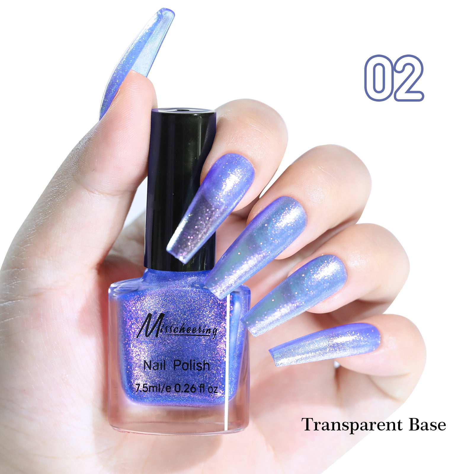 Tarmeek Color-changing Nail Polish Colorful Color Nail Pol 1.2 inch Odorless Advanced High Capacity Color-changing Nail Polish Colorful Great for Spring and Daily Life Gift for Women