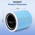 thumbnail image 3 of Core 400S Smoke Remover Replacement Filter for LEVOIT Core 400S & Core 400S-P Air Purifier, 3-in-1 Replacement Filter, Core400S-RF-SR (LRF-C401-BUS), Blue, 2 Pack, 3 of 5