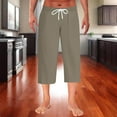 thumbnail image 2 of YLSDY Womens Capri Pants Wide Leg Yoga Capris Summer High Waisted Casual Lounge Cropped Pants with Pockets Coffee XXXL, 2 of 7