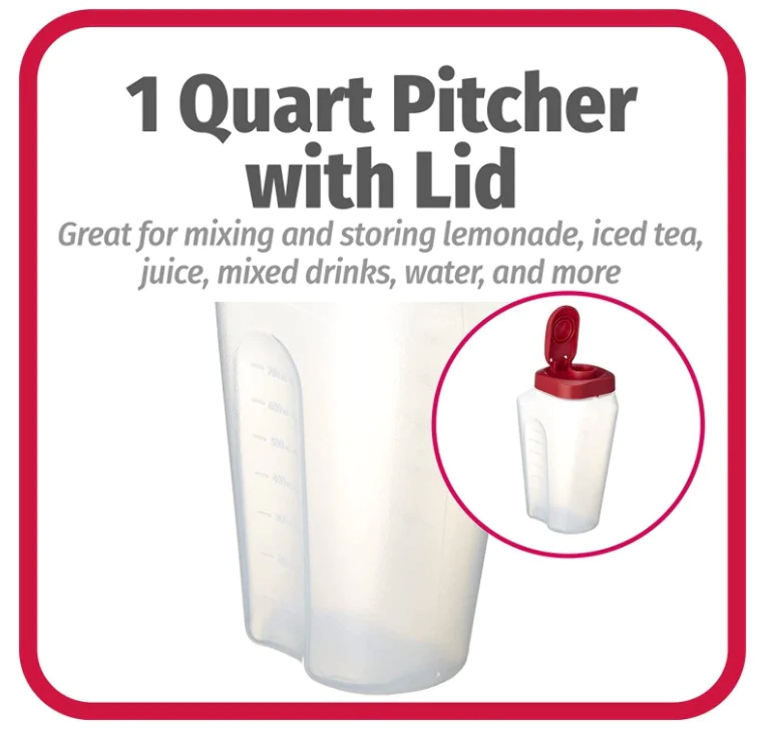 SnapLock 2 Quart Juice Pitcher