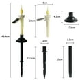 Solar Window Candles With Candlesticks Holders, 4 Packs