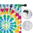thumbnail image 4 of Blackout Kids Curtains,Colorful Rainbow Tie Dye Spiral Pattern Childrens Insulated Curtains Set Of 2,Bedroom Essentials,Toddler Room Decor 42"x54", 4 of 5