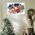 thumbnail image 2 of Pegatina de ventana rota de Papá Noel - Calcomanía grande para la pared navideña con escena de entrega de regalos, fácil de pegar y pegar para decoración de salón, dormitorio u oficina, 2 of 6