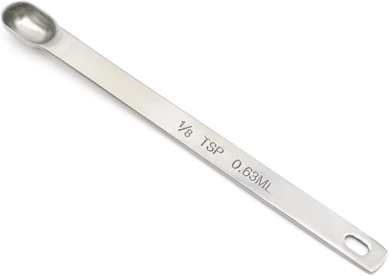 1 Teaspoon Stainless Steel Single 5 ml Measuring Spoon Teaspoon Rectangular  Individual Measuring Spoons (1Tsp | 5 ML | 5 cc | 1/3 Tablespoon)