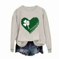 thumbnail image 4 of Lopecy-Sta Women's Sweatshirts St. Patricks Sweatshirts Shamrock Shirts Lucky Graphic Tees Irish Gift Pullover Long Sleeve Tops, 4 of 7