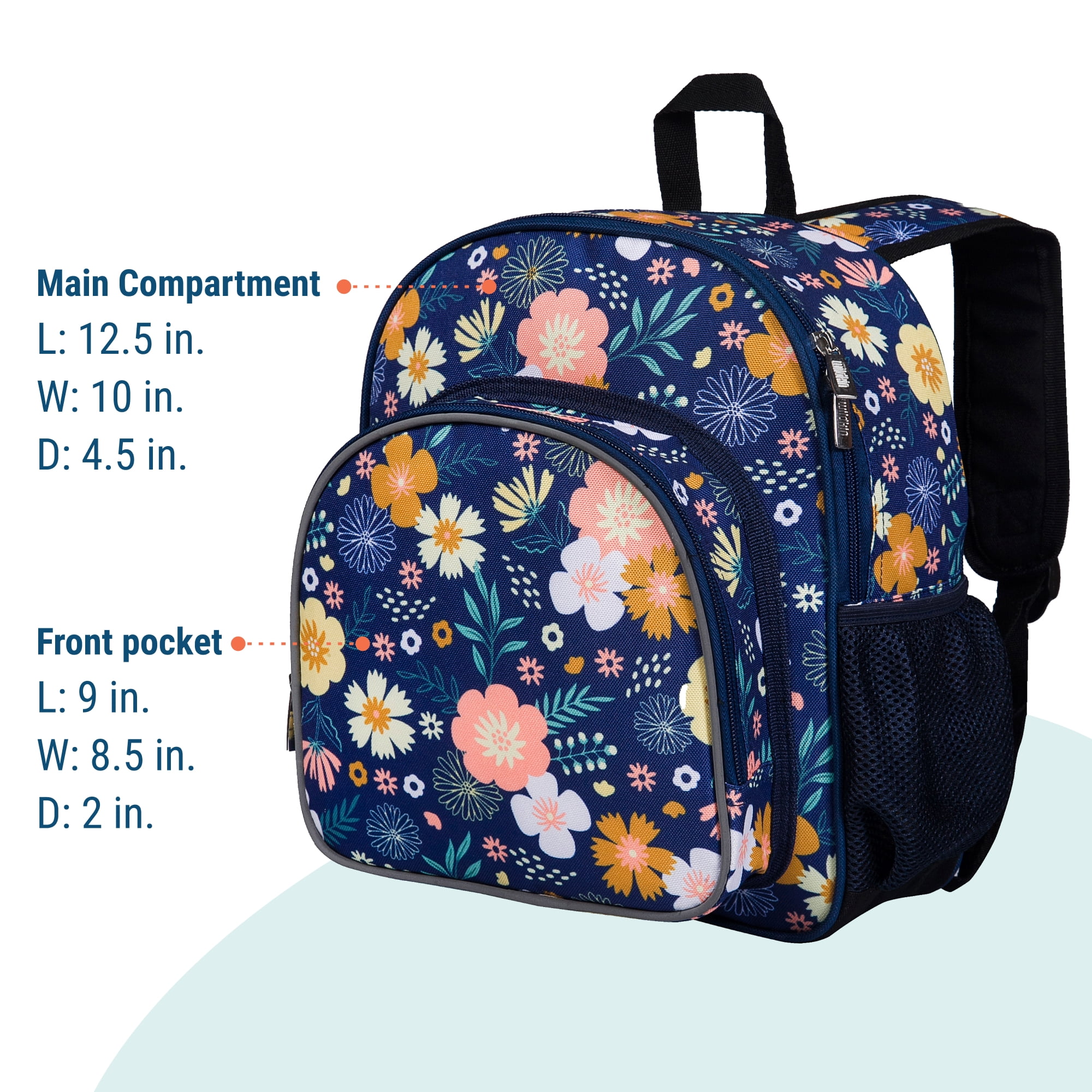 Wildkin Kids 12 Inch Backpack for Toddler Boys and Girls (Wildflower Bloom)