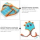 thumbnail image 3 of BRIGHTFUFU 2 piezas de accesorios para fotos mensuales de bebés recién nacidos: sombrero de dinosaurio, pantalones, disfraz de fotografía, 3 of 8