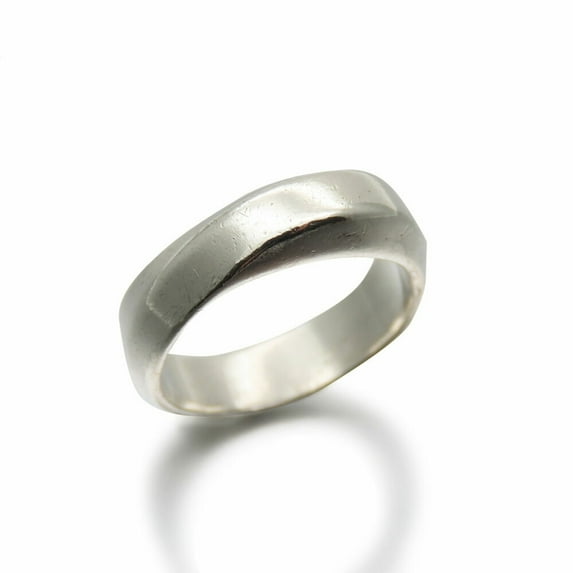 Pre-Owned Tiffany Ring, Knife Edge, Silver 925, Approx. 4.5g, Silver, #10, Women's,... (Good)