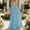 A782 Blue, variant on Women's Linen Summer Spaghetti Strap Maxi Dress V Neck Sleeveless Tiered Ruffle Hem Flowy Swing Long Dress Loose Fit Breathable Beach Vacation Sun Dress Evening Party