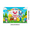 4A, variant on Colorful Cartoon Themed Happy Easter Banner with Bunny Duck and Eggs Background Decor for Easter Party Celebrations Family Gatherings Photo Shoots Decorations Supplies