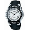 Casio Men's Analog Resin Watch with White Dial