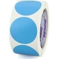 thumbnail image 1 of Étiquette 1 Pouce Stickers Permanents Code Couleur, 500 par Rouleau-Bleu Clair, 1 of 7