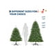 thumbnail image 3 of 4.5 ft pre-lit artificial spruce christmas tree con thickened branch tips, 200 lights, 11 lighting modes, y automatic branches con foot switch, 3 of 6