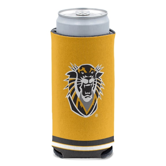 NCAA Fort Hays St Tigers Prime 12oz Slim Can Cooler, Collapsible