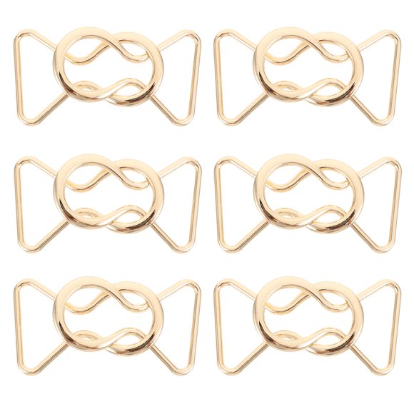 6 Pairs Waist Belt Buckles Alloy Waistband Buckles Clothes Decorative Buckles