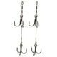 thumbnail image 1 of Juego de 2 señuelos para anzuelo de pesca, cebo doble de acero al carbono, anzuelo afilado para accesorios de pesca, 1 of 10