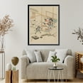 thumbnail image 4 of Historic Framed Print, [Japanese Ukiyo-e drawing] - 55, 17-7/8" x 21-7/8", 4 of 9