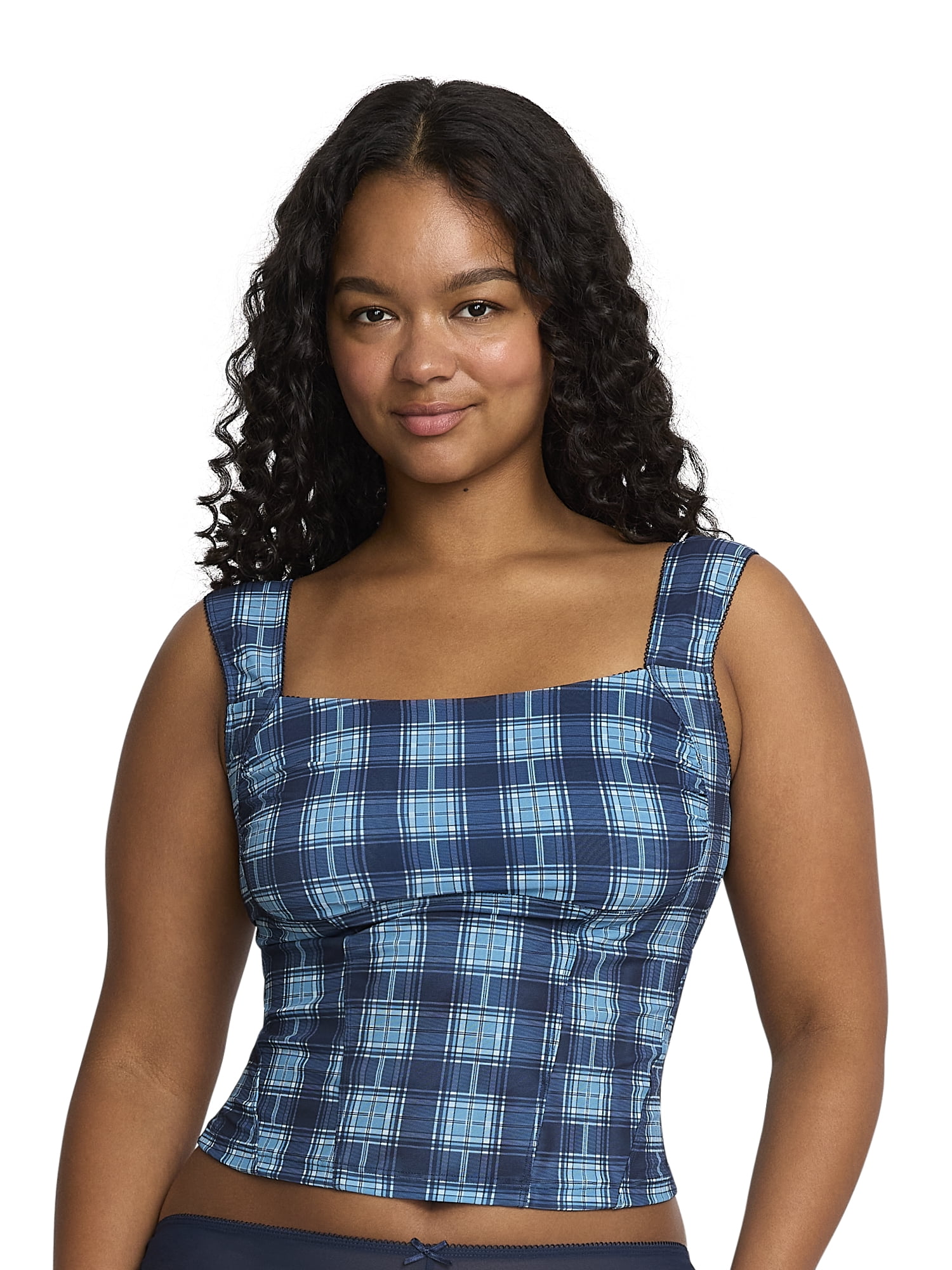 Mills by Millie Bobby Brown Women's Ruched Mesh Longline Bra, Sizes XS-XXXL