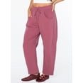 thumbnail image 3 of Celebrity Pink Women's and Women's Plus Fleece Barrel Sweatpant, Sizes XS-4X, 3 of 6