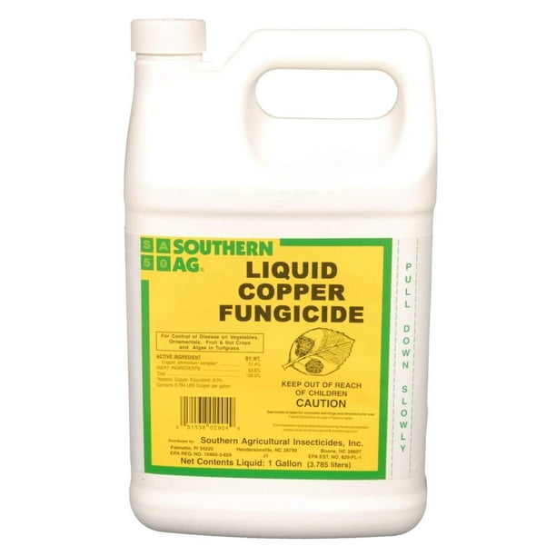 Liquid Copper Fungicide Prevents Plant Disease Caused by Bacteria and
