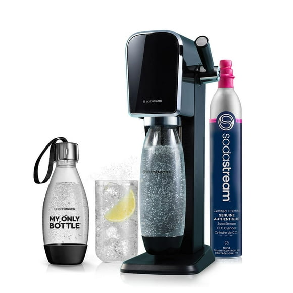 Sparkling Water Maker SodaStream ART w/ CO2 Cylinder & Bottles