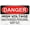 Warning Sign 1, variant on Metal Sign, Danger Sign - WHEN LIGHT IS FLASHING DO NOT ENTER WITHOUT PROPER PROTECTIVE, Waterproof, Fade and Scratch Resistant, safety signs, equipment Warning signs, etc