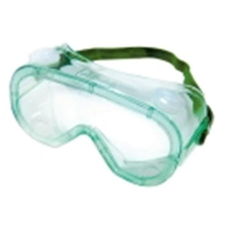 Body Tint - Sellstrom Frey Scientific Economy Standard Lens Indirect Vent Safety Goggle, Green Tinted Body & Clear Lens