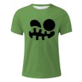 thumbnail image 4 of VBARHMQRT T-Shirt Dossier Thème Imprimé pour Hommes T-Shirt Imprimé Couleur Unie Manches Courtes Vert, 4 of 4