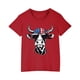 thumbnail image 1 of Vestido Corto de Verano Niños Niños Niñas Camiseta de Algodón Cuello Redondo Lindo Día de la Independencia Imprimir Top, 1 of 5