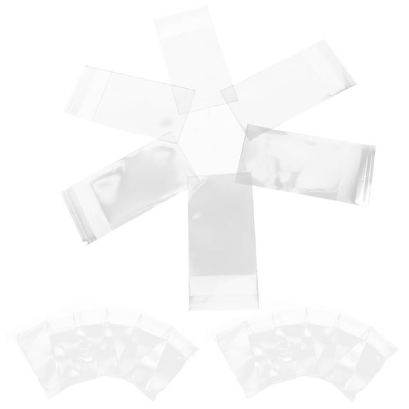 STOBOK 100Pcs Clear Trading Cards Sleeves with Top Open Design for Easy Use