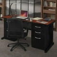thumbnail image 5 of Regency Fusion 66 x 30 in. Teachers Desk with Double Pedestal Drawer Unit- Cherry, 5 of 5