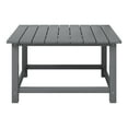 thumbnail image 4 of WestinTrends Malibu 5-Piece HDPE Adirondack Chair Outdoor Patio Square Table Conversation Set, Gray, 4 of 15