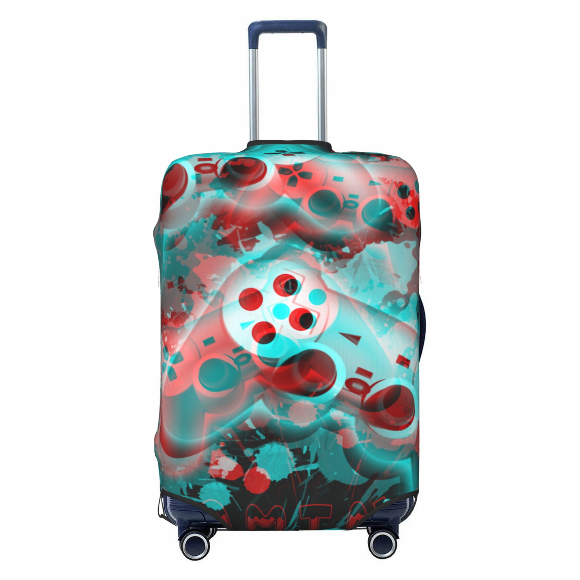 Airplane Luggage Pattern Print Luggage Cover Protector