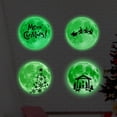 thumbnail image 2 of Calcomanías de pared de vidrio luminosas navideñas - Decoración de pared navideña que brilla en la oscuridad con Papá Noel en trineo - Calcomanías de pared luminosas extraíbles para puerta del hogar, ventana, dormitorio, baño, vacaciones navideñas JM  Pegatina de pared, 2 of 4