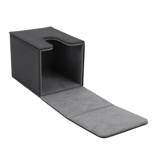 Boîte Porte-Cartes 100 avec Cuir PU, Anti-Rayures, Résistante à l'Usure, Fermeture, Convient au Rangement sur Table, Cadeau Idéal pour Collectionneurs
