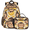 Multicolour 2, variant on Monkey Backpack with Lunch Box Funny Cartoon Lightweight Large Travel Work Laptop Backpacks Set Casual Daypacks