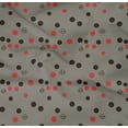 thumbnail image 4 of oneOone Cotton Poplin Twill Medium Gray Fabric Cartoon Face & Polka Dot Quilting Supplies Print Sewing Fabric By The Yard 56 Inch Wide, 4 of 4