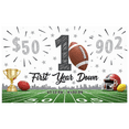 thumbnail image 5 of Sports Theme First Year Down Football Banner Decorative Polyester Colorful Design for Kids Birthday Party Celebration Event, 5 of 6