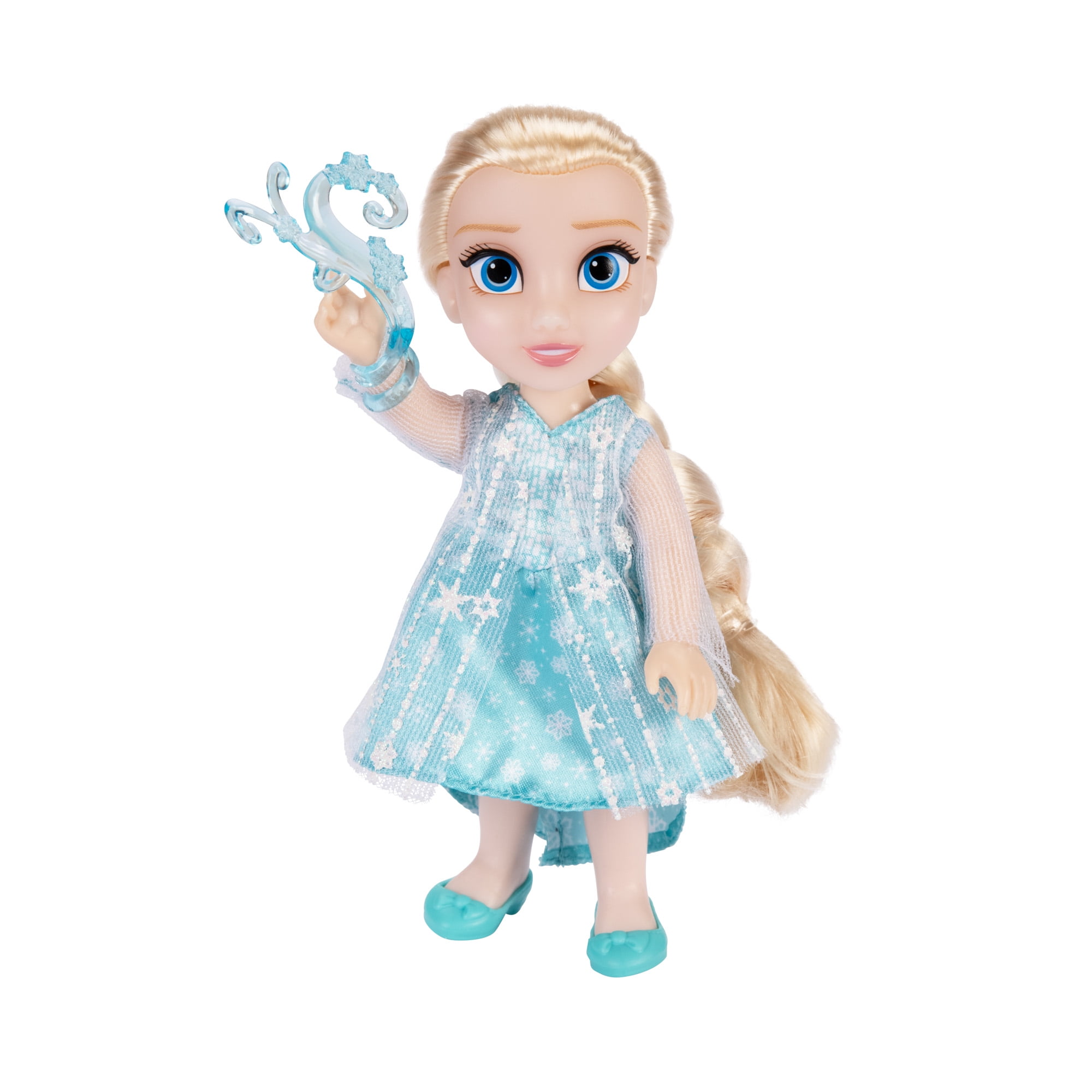 Disneys Frozen Ice and Snow 6 inch Elsa Petite Doll Set with Two Dress and Accessories  (图3)