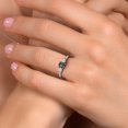 thumbnail image 4 of Gem Stone King 925 Sterling Silver Cushion Green Mystic Topaz and White Moissanite 3 Stone Engagement Ring for Women (1.33 Cttw, Gemstone Birthstone, Available in Size 5, 6, 7, 8, 9), 4 of 6