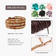 thumbnail image 4 of Pulseras de abalorios con cierre de piel Artilady para mujer, 4 of 6