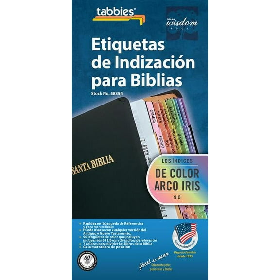 58354: Spa-Spanish Rainbow Bible Inde: Spanish Rainbow Bible Tabs (Other)