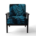 thumbnail image 4 of Designart "Whimsy Among Turquoise Ferns I" Chaise d'Appoint Rembourrée - Fauteuil Moderne pour Salon, 4 of 7