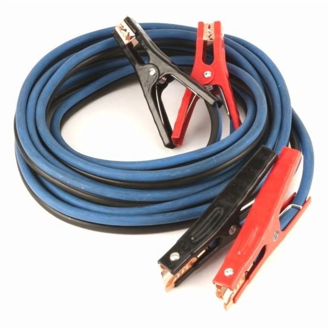 Performance Câble de Survoltage de Batterie d'Outil W1673 600 Ampères; Calibre 4; Longueur de 20 Pieds; Pinces Isolées Revêtues de PVC Rouge/noir