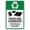 Warning Sign 4, variant on Pick Here Green Sign 8"x12", Tin Sign Great Wall Decor for Garden Yard Home Business Facility, Indoor Outdoor Use