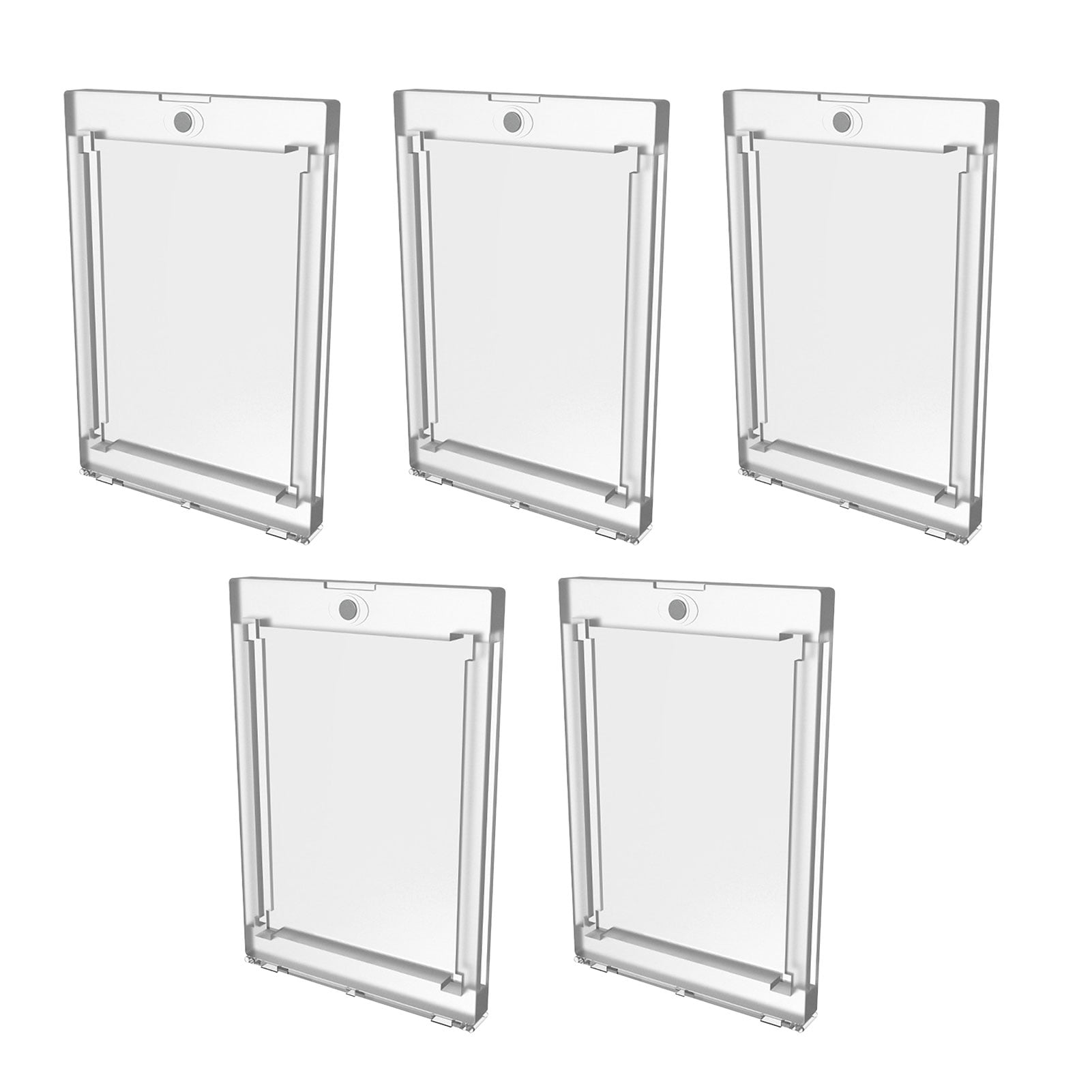 5pcs Protection Trading Card Holder Rectangle Transparent Proof Display  Case - Walmart.com